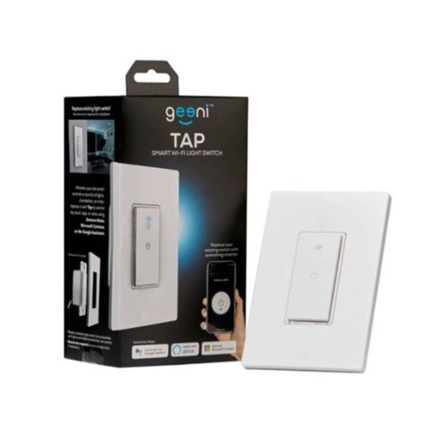 Geeni TAP Smart Wi-Fi Light Switch With App Control Compatibility