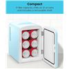 Image 1 : Chefman – Iceman Mini Fridge, 4 Liter/6 Can, Portable, Provides Compact Storage