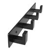 Image 1 : PMMASTO Coat Rack Wall Mount with L Shaped Black Coat Hooks