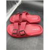 Image 1 : BenSorts Women Men Pillow Sandals Adjustable Buckles Slides Thick Sole Size 42-43