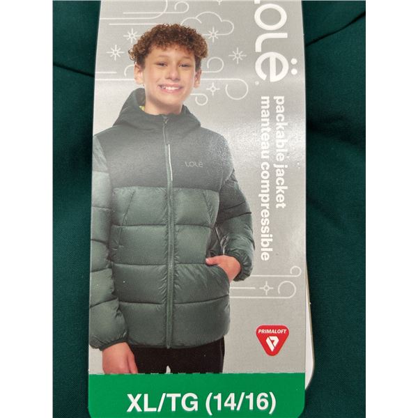 Lole Packable Jacket For Youth XL/TG (14/16) With PrimaLoft Insulation