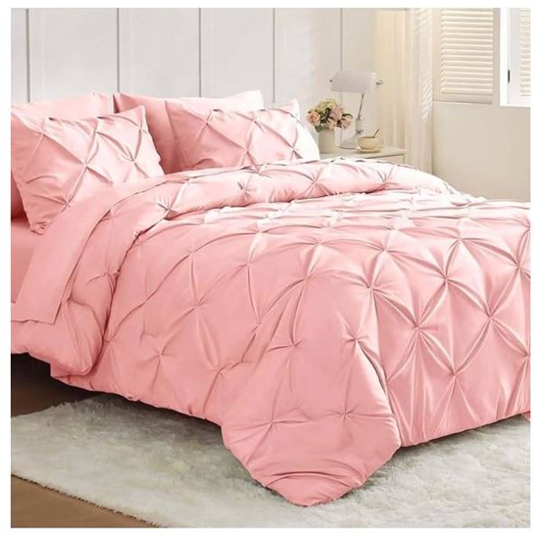 Jolly Vogue Full Comforter Set with Pillowcases and Pillow Shams 7pc