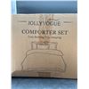 Image 2 : Jolly Vogue Full Comforter Set with Pillowcases and Pillow Shams 7pc