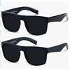 Image 1 : LYZOIT L8018-2Dark Sunglasses 2-Pack with Black Frames and Dark Lens
