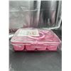 Image 5 : Divided Pink Food Storage Container with Lid and Removable Dividers