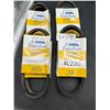 Image 2 : Lot of 8 Packs MBL Three Stars 4L230 V-Belts Set Free Series
