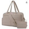Image 1 : BAGSMART Travel Duffle Bag for Women, 31L Puffer Tote Bag Quilted Laptop Carry on Gym Bag, Weekender