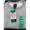 Image 2 : GAP Gray Sweatshirt, Women’s Size XXL/TTG, Long Sleeve Crew Neck