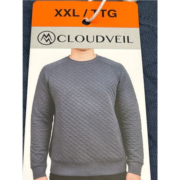 Cloudveil Quilted Crew Sweatshirt, XXL / TTG