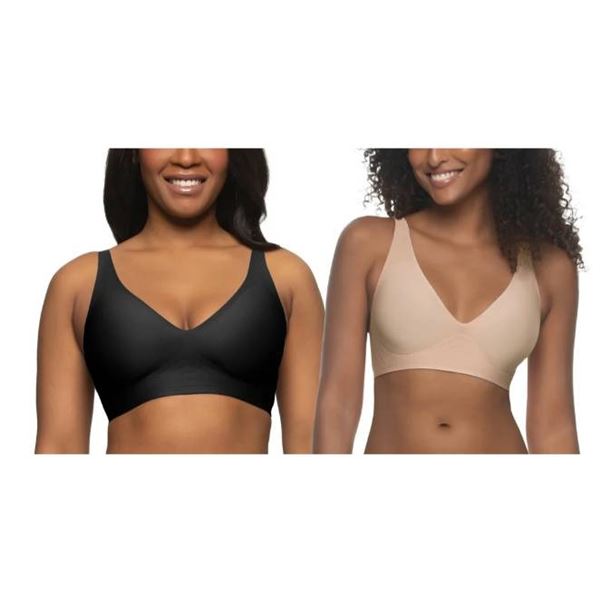 Buffalo David Bitton Wire-Free Seamless Bras, L/G, 2-Pack