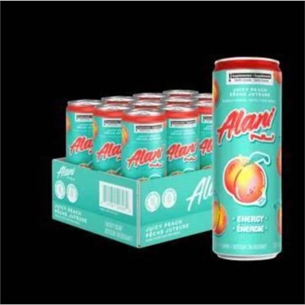 Alani Nu Juicy Peach Energy Drink 12-Pack, 355ml Each