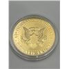 Image 2 : Commemorative Donald Trump 2024 Gold-Toned Coin with 45th President Inscription