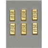 Image 1 : Lot of 6 –  1 gram Fine Gold clad Bars