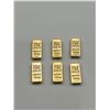 Image 3 : Lot of 6 –  1 gram Fine Gold clad Bars