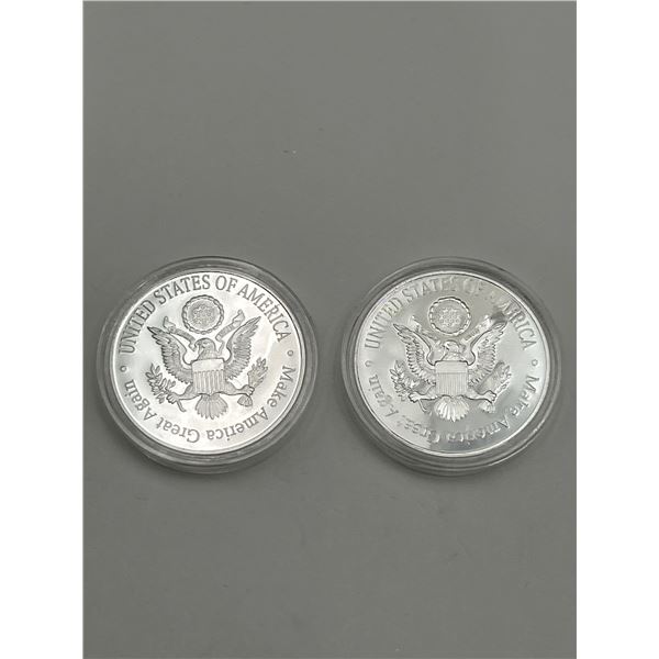 Medallions of 24th and 25th  Presidents Grover Cleveland and William McKinley