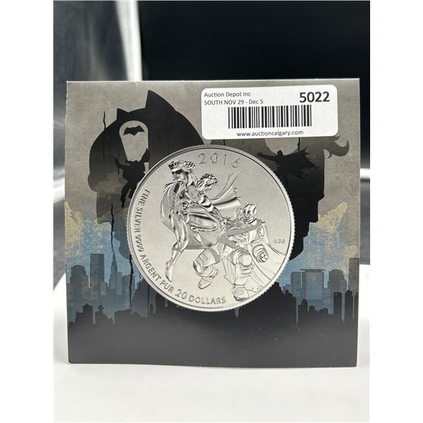 2016 Canada $20 Silver .999 Coin – Batman v Superman: Dawn of Justice
