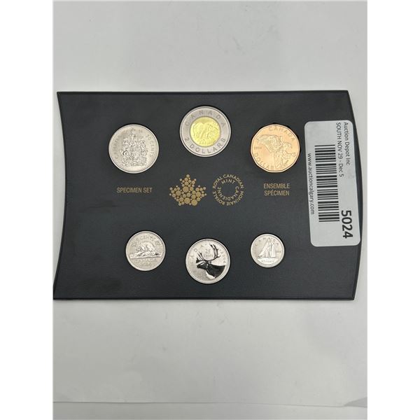 2014 Royal Canadian Mint Specimen Coin Set with Six Coins