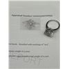 Image 7 : $3145 APPRAISED Silver Ring 5.00ct MOISSANITE RING