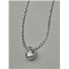 Image 5 : $965 APPRAISED 1.0 CARAT SOLITAIRE MOISSANITE PENDANT SET