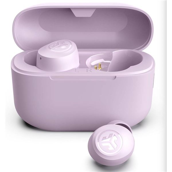 JLab Go Air Pop True Wireless Earbuds with Bluetooth and Custom EQ Sound Lilac Color
