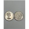 Image 3 : 5 Canadian Canoe Dollar Coins, 1970-1976, Elizabeth II Portrait