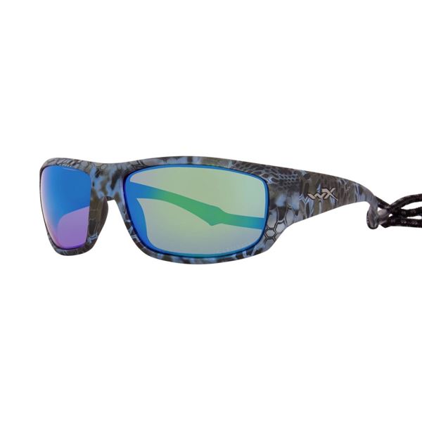 Wiley X Omega Sunglasses With Kryptek Neptune Frame and Captivate Polarized Lenses