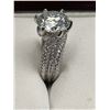 Image 2 : $3260 APPRAISED 5.0 CARAT MOISSANITE SOLITAIRE SHANK STYLE RING