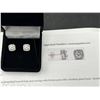 Image 6 : $960 APPRAISED 1.0 CARAT CUSION CUT MOISSANITE EARRING SET