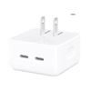 Image 1 : Apple Dual USB-C Port 35W Compact Power Adapter, Model A2571