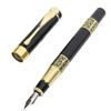 Image 1 : Black and Gold Fountain Pen with Decorative Detailing