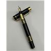 Image 3 : Black and Gold Fountain Pen with Decorative Detailing