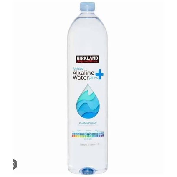 Kirkland Ionized Alkaline Water 18-Liter Pack, 1-Liter Bottles