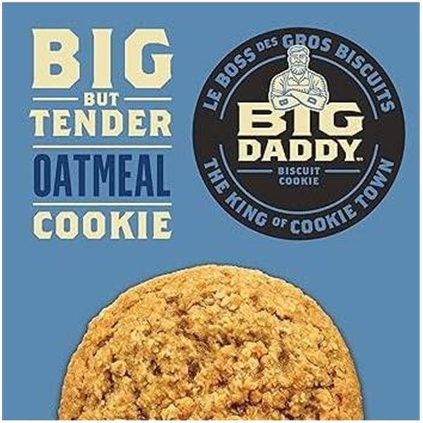 Big Daddy Biscuit L’Avoine Oatmeal Cookie 16 x 100g Boxes