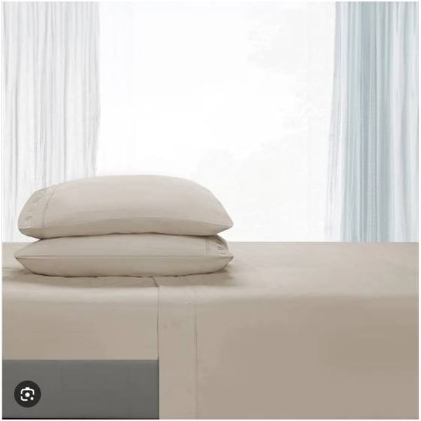 Comfy Bamboo World Queen Sheet Set with 6 Pieces – Beige