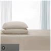 Image 1 : Comfy Bamboo World Queen Sheet Set with 6 Pieces – Beige