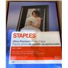 Image 1 : Staples Ultra Premium Photo Paper Satin 50 Sheets 8.5 x 11 in LOT OF 2