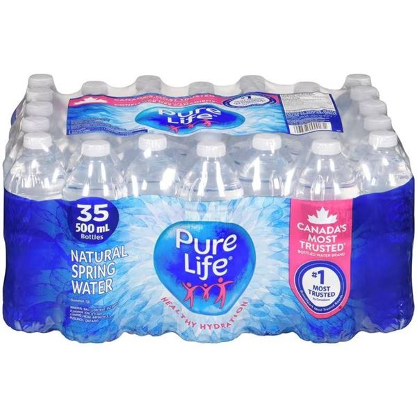 Nestle Pure Life Natural Spring Water (35 x 500ml Bottles)