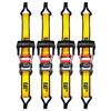 Image 1 : CAT 4-Piece Ratchet Tie Down Set with 500 lb Load Limit