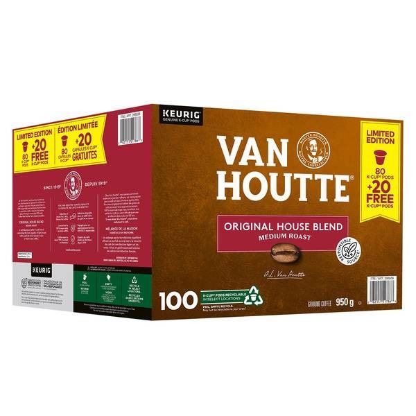 Van Houtte K-Cup Coffee Pods, Original House Blend, 950g, Limited Edition