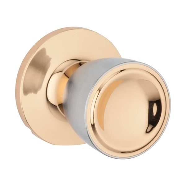 Weiser Elements Beverly Door Knob Lockset with Polished Brass Finish LOT OF 6