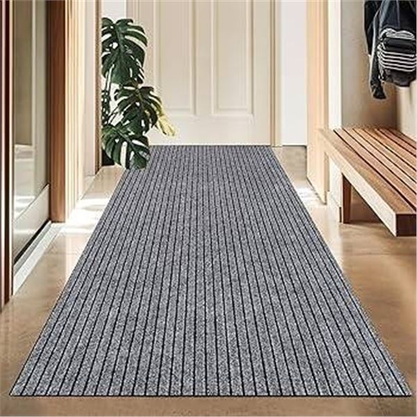 Floorser Milan Runner, 61 cm x 152 cm, Gray