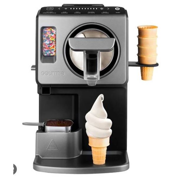 Gourmia Automatic Soft Serve Ice Cream and Frozen Drink Maker, 2-Liter Capacity