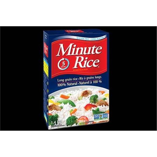 Minute Rice Long Grain White, 3 kg Pack