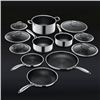 Image 1 : Henckels Stainless Steel Cookware Set With Glass Lids