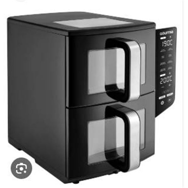 Gourmia 4-Dish Dual Basket Air Fryer With 10.4L Capacity