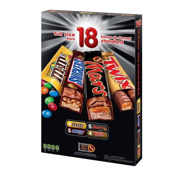 Chocolate Candy Bars – Full Size – 18 Count