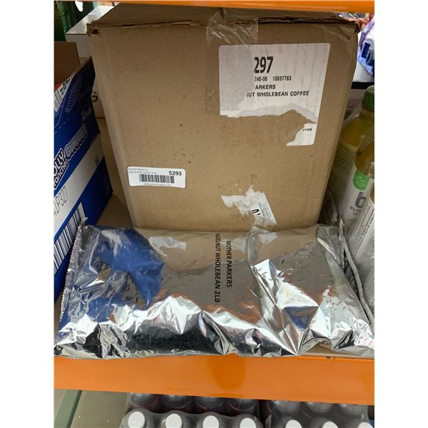 Mother Parkers Hazelnut Whole Bean Coffee 4 x 2LB Bag