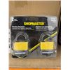 Image 2 : Shopmaster Weather Resistant Laminated Steel Padlocks, 1 1/2 Inch, 2-Pack