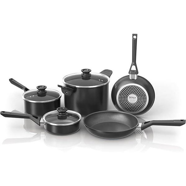 Nonstick Frying Pan Set with Stainless Steel Handles