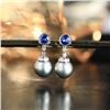 Image 1 : 18K Gold Tahitian Pearl Earrings